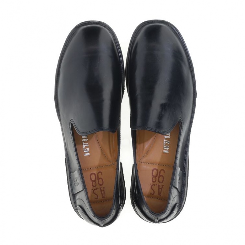 A.S.98 Alberic flat shoes Muške Crne | SRB-391LPTKOW