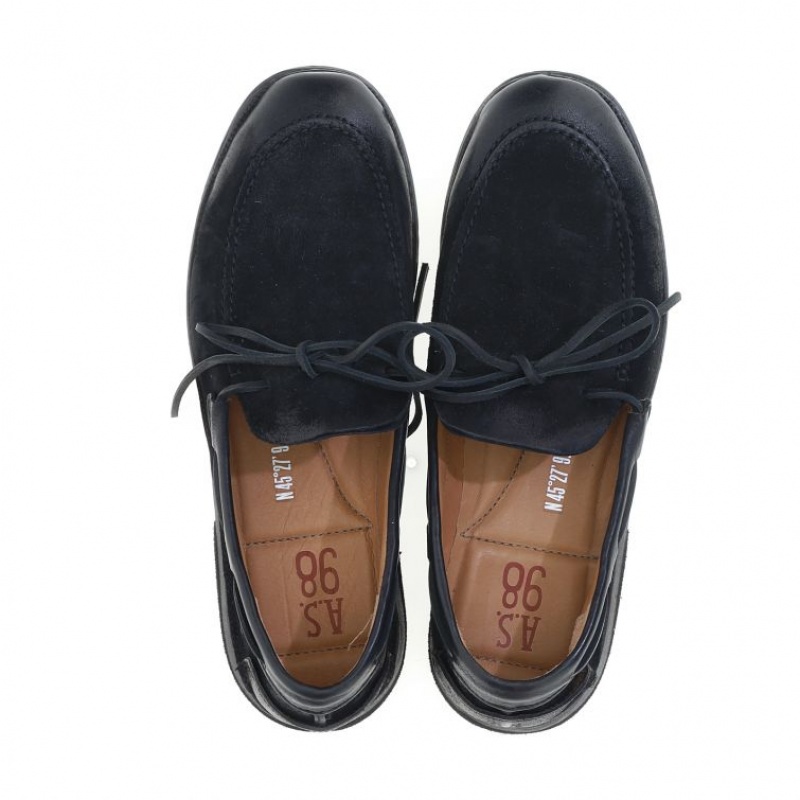 A.S.98 Aldous flat shoes Muške Crne | SRB-980WNDEKR