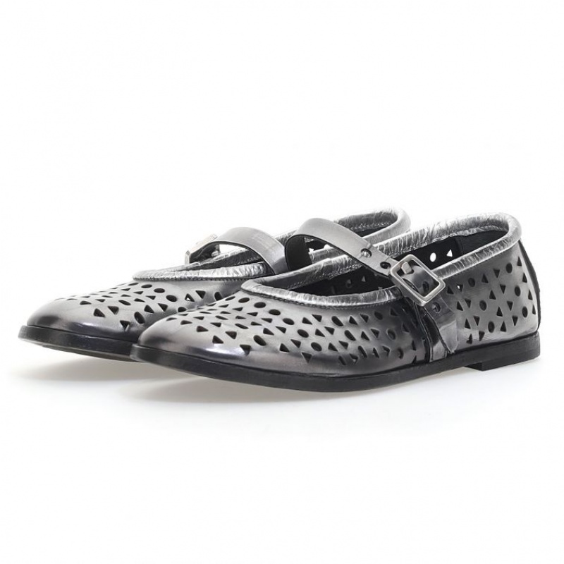 A.S.98 Jacaline flat shoes Ženske Titanium | SRB-487RDHPGO