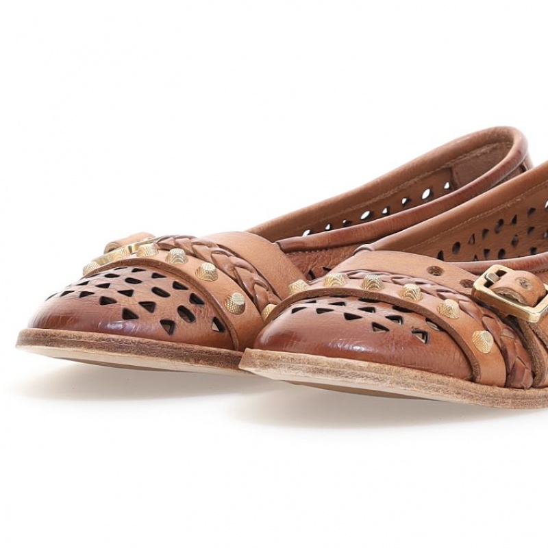 A.S.98 Jakki flat shoes Ženske Smeđe | SRB-098JBZTUO