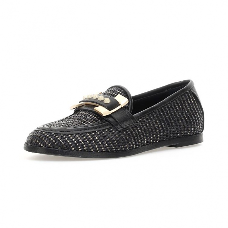 A.S.98 Janele flat shoes Ženske Crne | SRB-468FGVBRZ