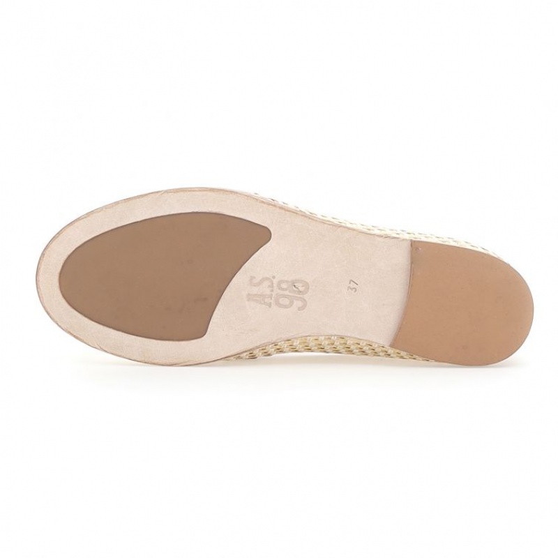 A.S.98 Janele flat shoes Ženske Zlatne | SRB-856NYSJCT