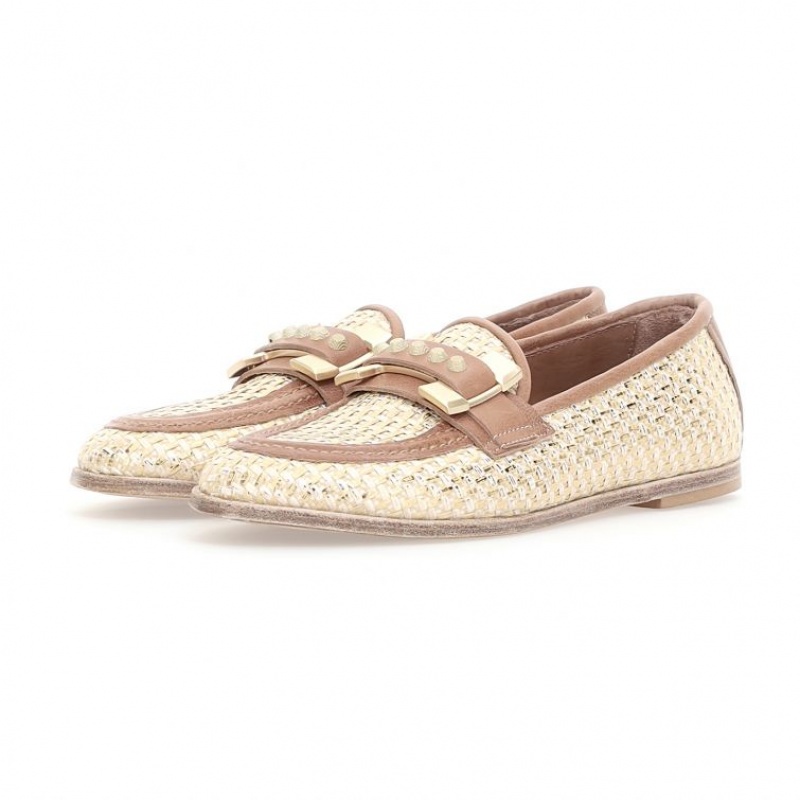 A.S.98 Janele flat shoes Ženske Zlatne | SRB-856NYSJCT