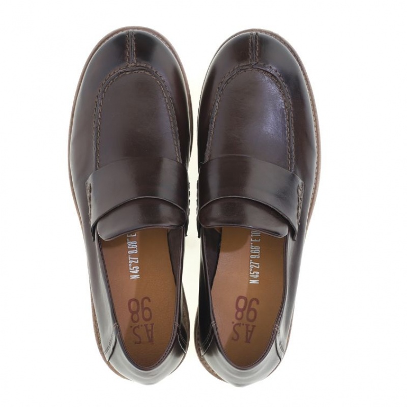 A.S.98 Ogden flat shoes Muške Čokoladne | SRB-271OFNGQB