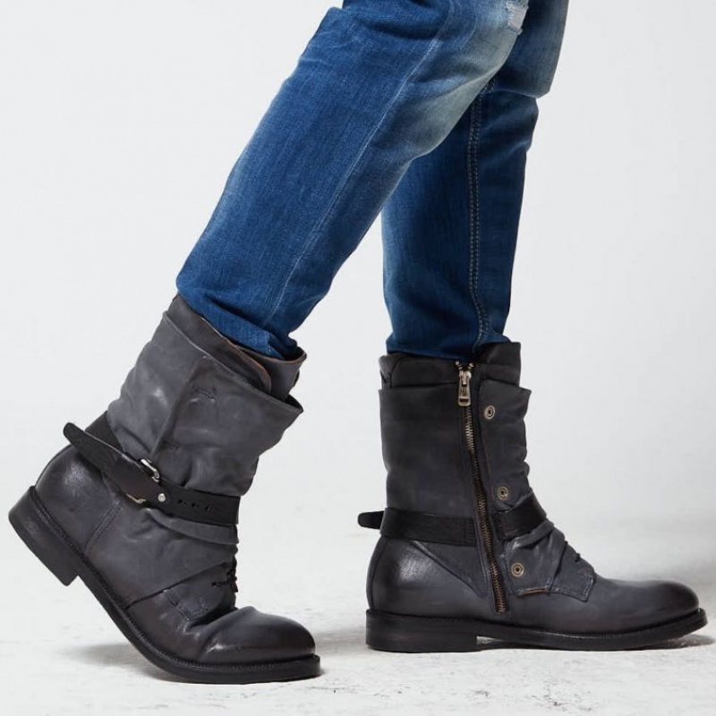 A.S.98 Samurai 347226 Ankle boots Muške Tamnoplave | SRB-054RXYEAU